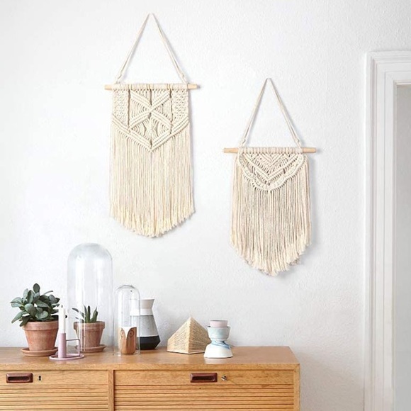 🆕🪴Beautifully Handcrafted Macrame Wall Art Boho Decor~Bohemian Jewelry Display - Picture 5 of 17